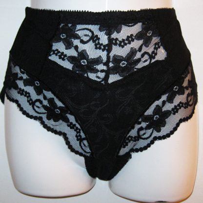 Black Lace Inset Panty