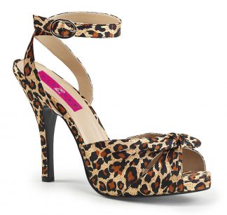 Leopard Satin Sandal