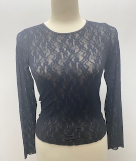 Stretchy Black Lace Top