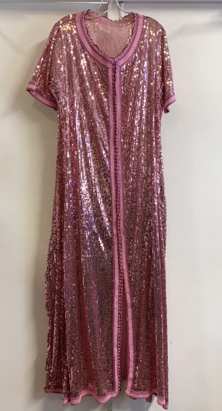 Pink Sequin Party Gown
